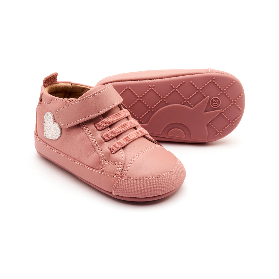 Old Soles Girl's Heartie Casual Shoes - Kiss / Glam Argent