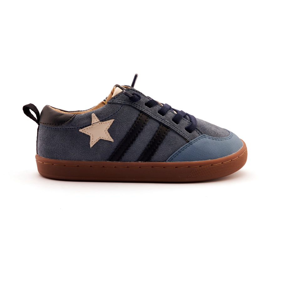 Old Soles Boy's WOS Runner Casual Shoes - Denim Suede / Sporco / Black