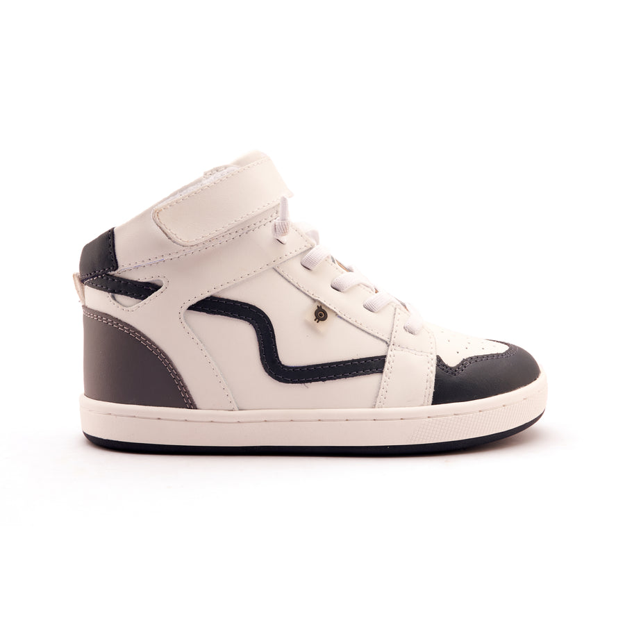 Old Soles Boy's Field Jump Casual Shoes - Snow / Shadow / Navy