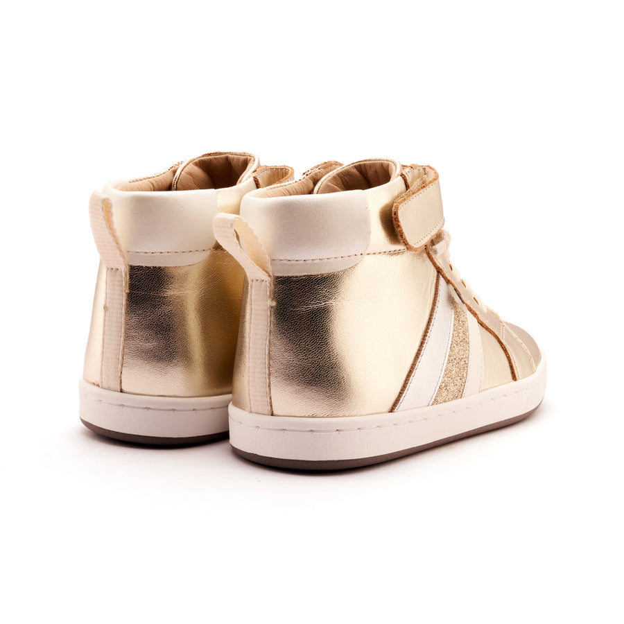 Old Soles Girl's High Sun Ray Casual Shoes - Gold
