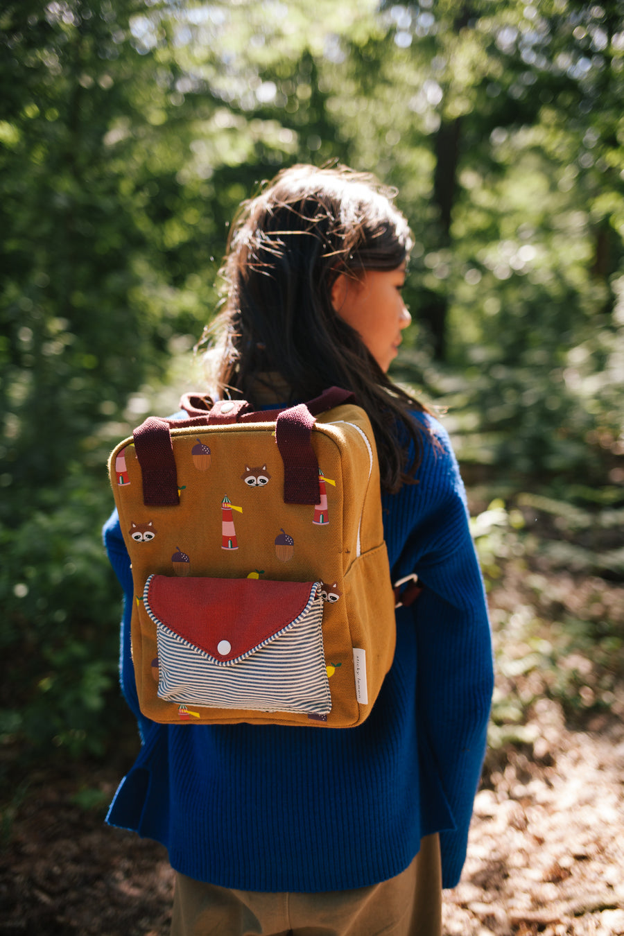 Sticky Lemon Small Backpack, Special Edition Meadows, Khaki Green