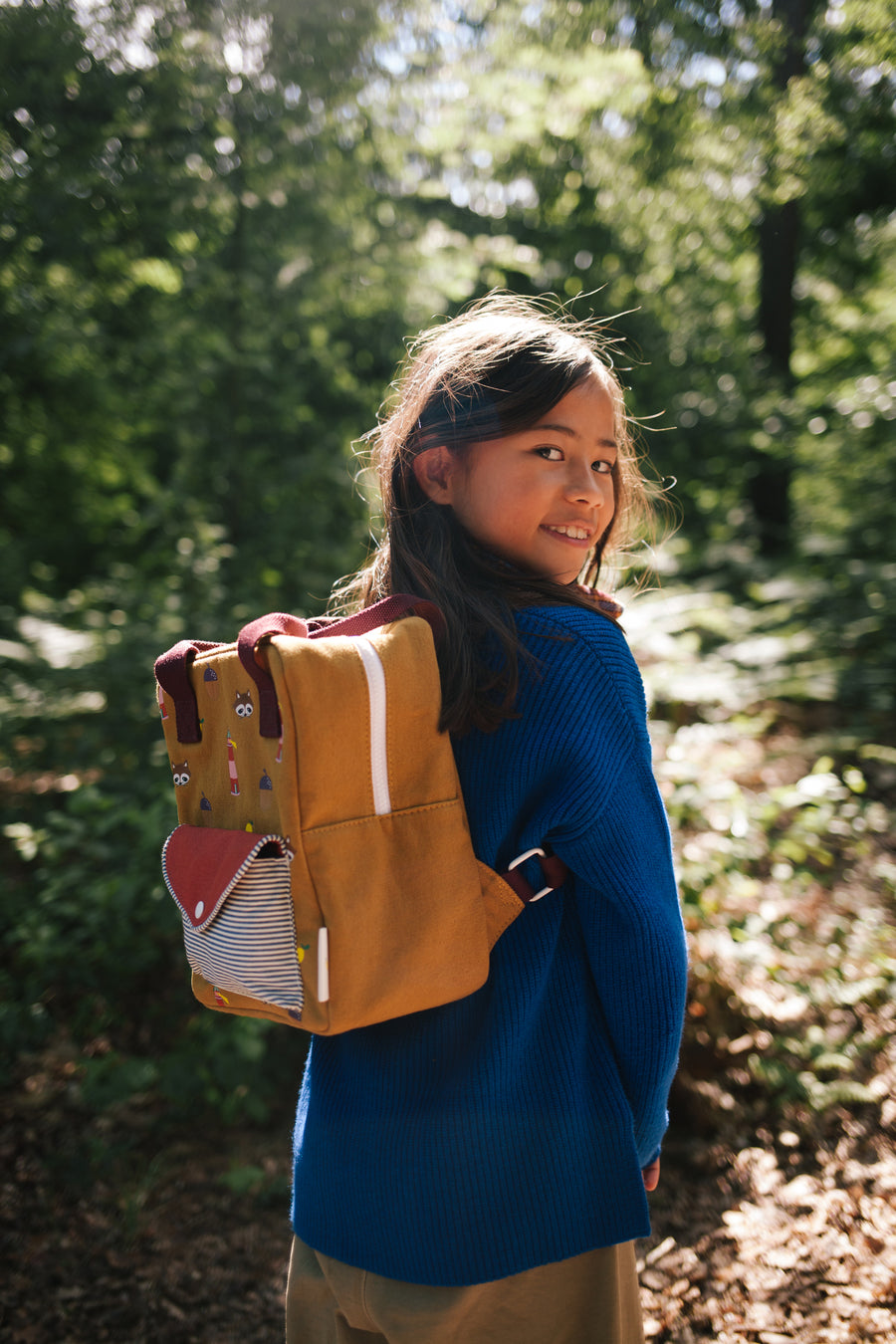 Sticky Lemon Small Backpack, Special Edition Meadows, Khaki Green