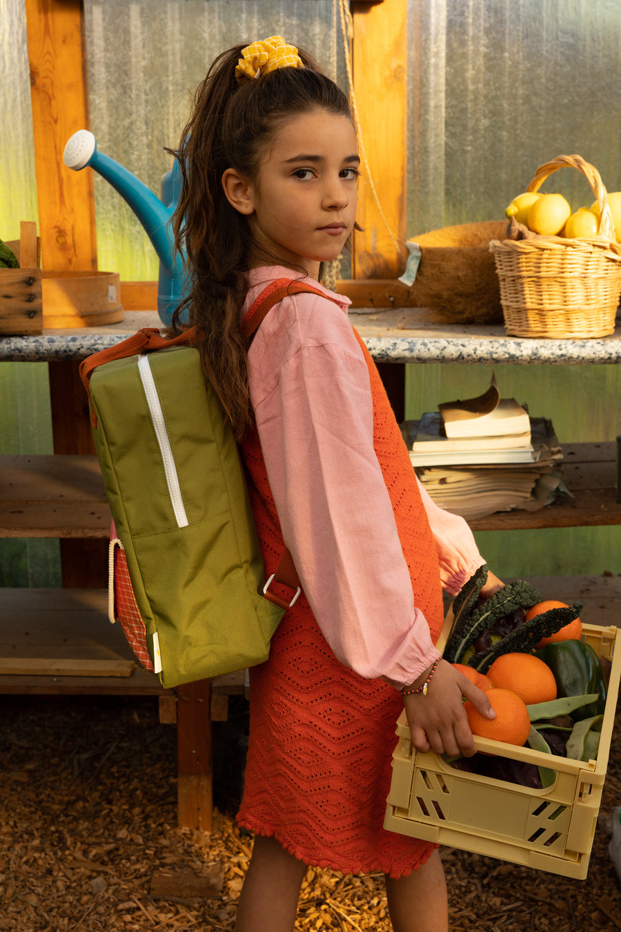 Sticky Lemon Farmhouse Collection Large Backpack, Sprout Green