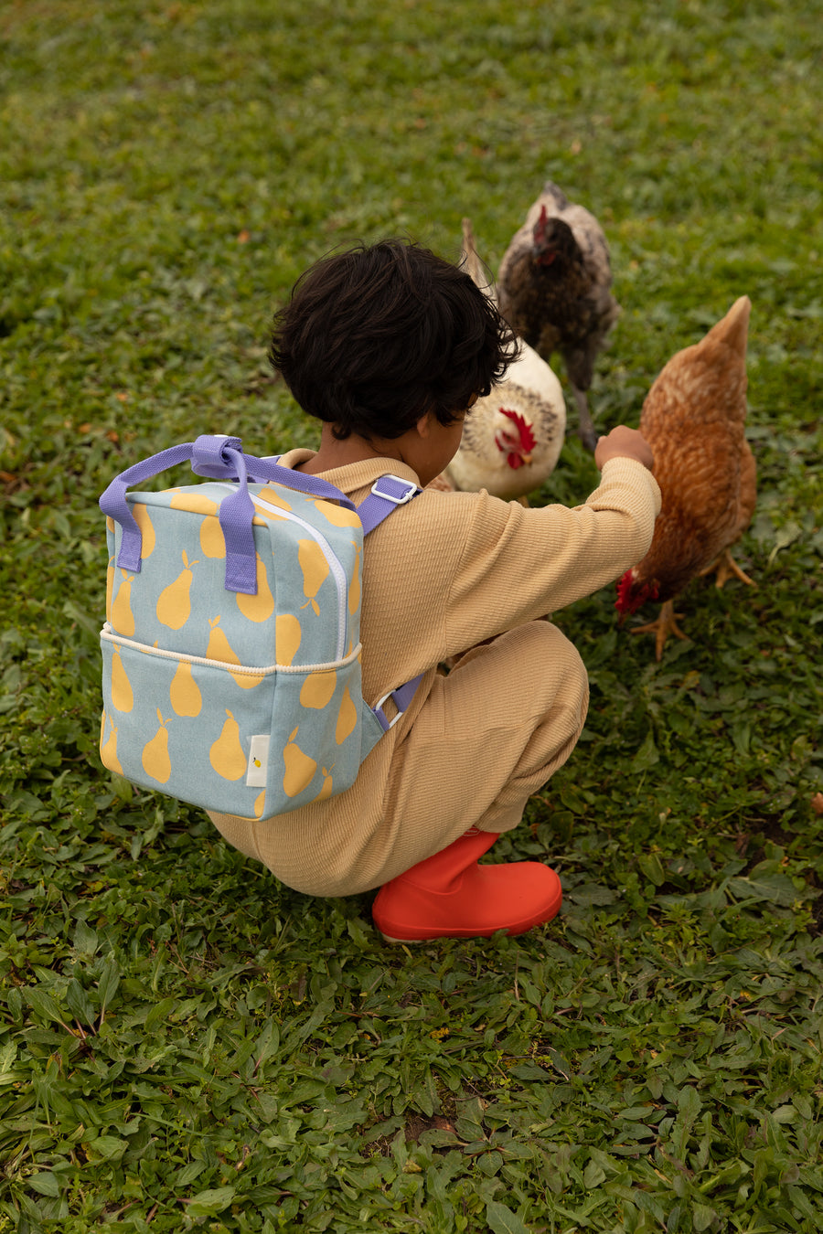 Sticky Lemon Special Edition Small Backpack, Pear, Jeans