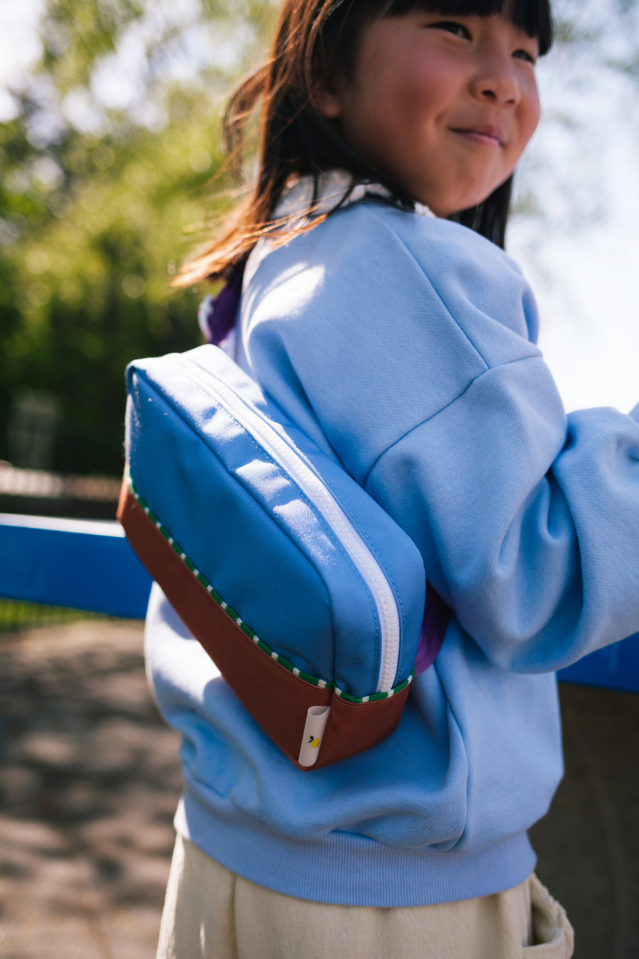 Sticky Lemon Better Together Collection Large Fanny Pack  - Badminton Blue / Leather Ball