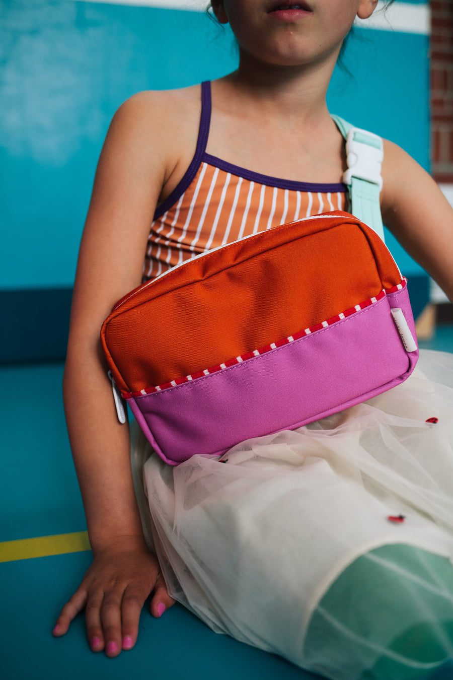 Sticky Lemon Better Together Collection Large Fanny Pack  - Gravel Orange / Rosette Pink