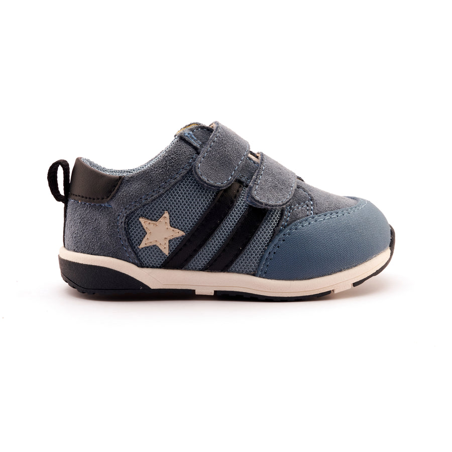 Old Soles Boy's Field Squad Casual Shoes - Denim Suede / Sporco / Black