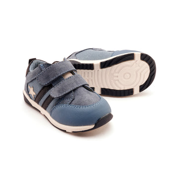 Old Soles Boy's Field Squad Casual Shoes - Denim Suede / Sporco / Black