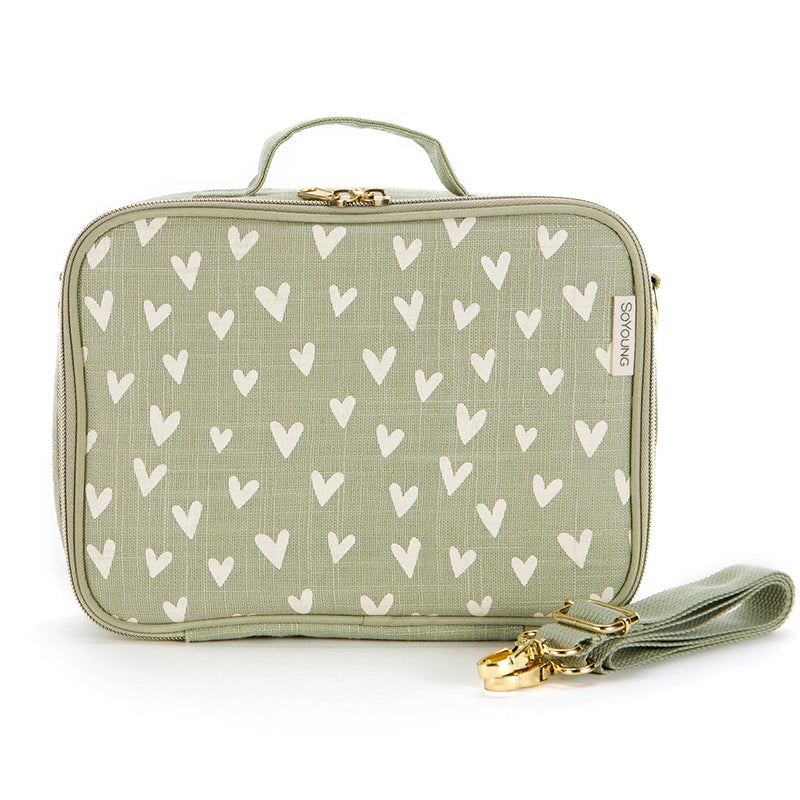 SoYoung Little Hearts Sage Lunch Box