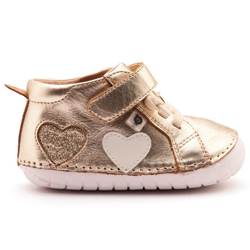 Old Soles Girl's Harper Pave Casual Shoes - Gold / Glam Gold / Nacardo Blanco