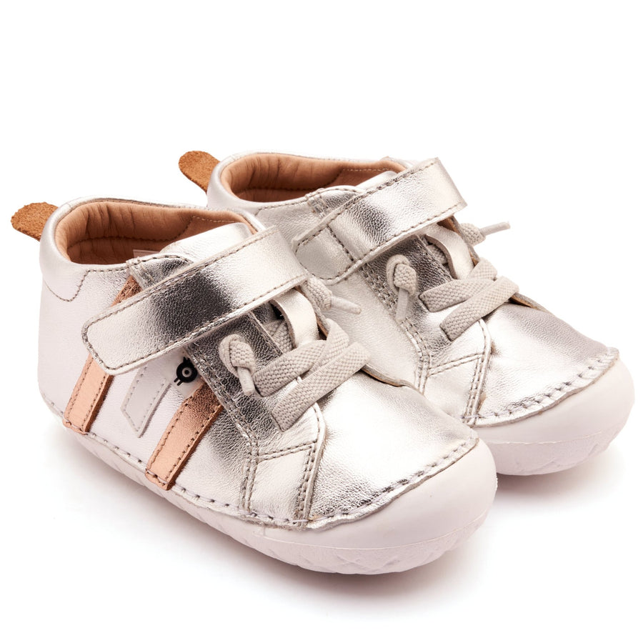 Old Soles Boy's and Girl's Away Pave Casual Shoes - Silver / Copper / Snow