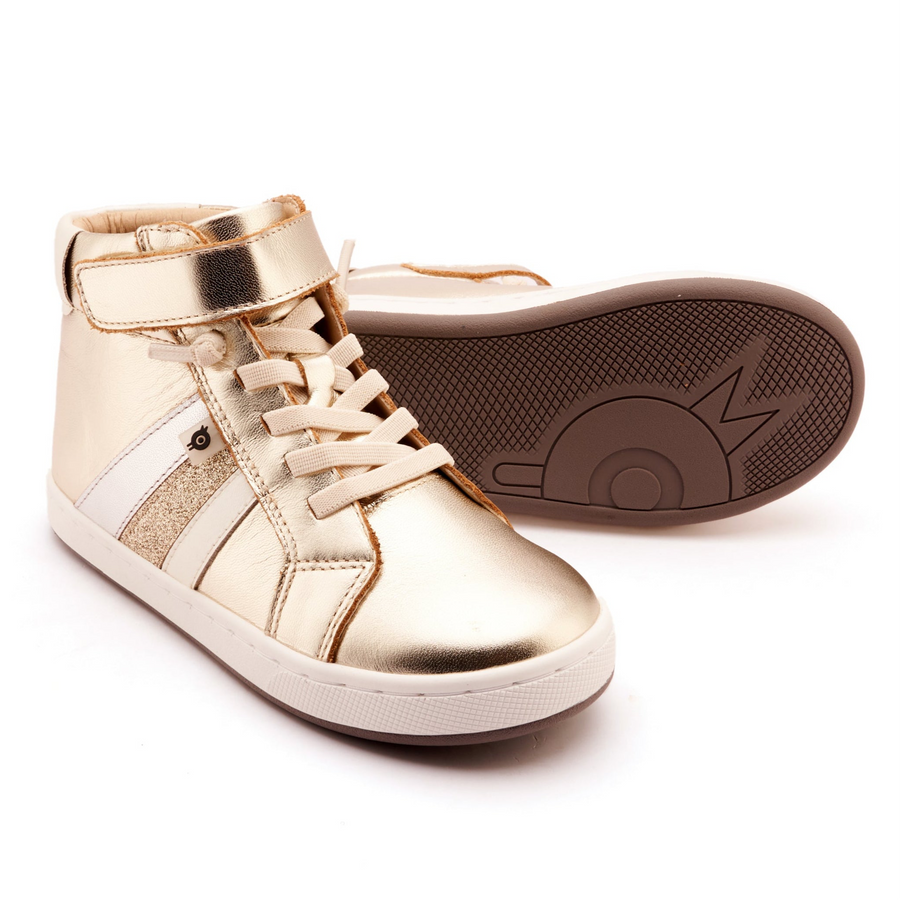 Old Soles Girl's High Sun Ray Casual Shoes - Gold