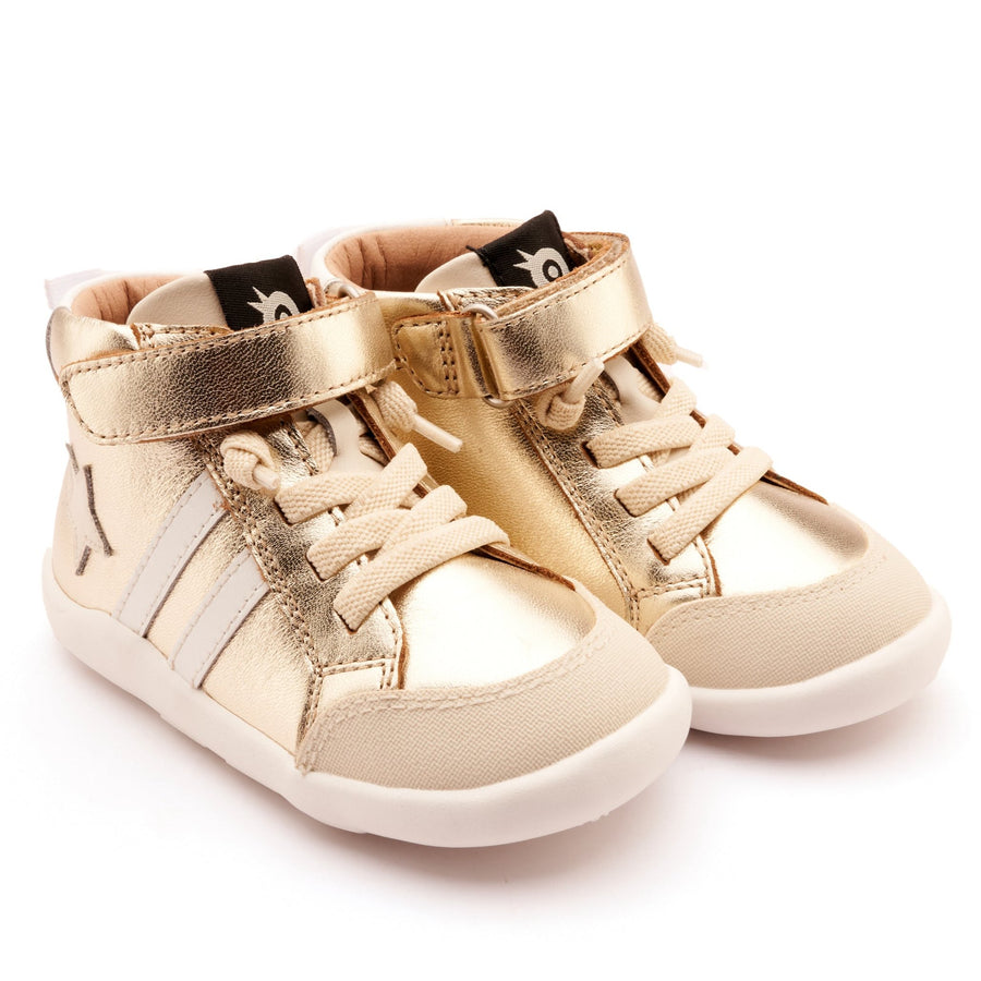 Old Soles Boy's and Girl's Boss Ground Casual Shoes - Gold / Sporco / Snow