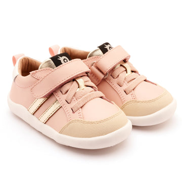 Old Soles Girl's Bowler Ground Casual Shoes - Powder Pink / Gold / Snow