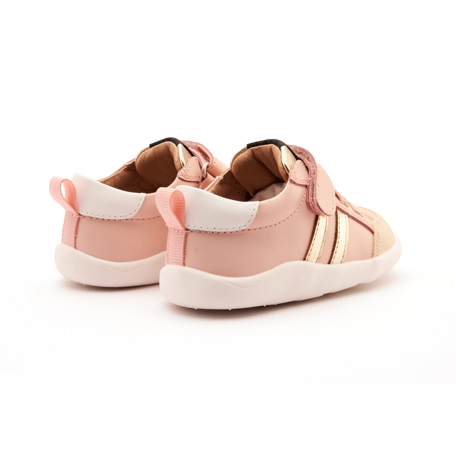 Old Soles Girl's Bowler Ground Casual Shoes - Powder Pink / Gold / Snow