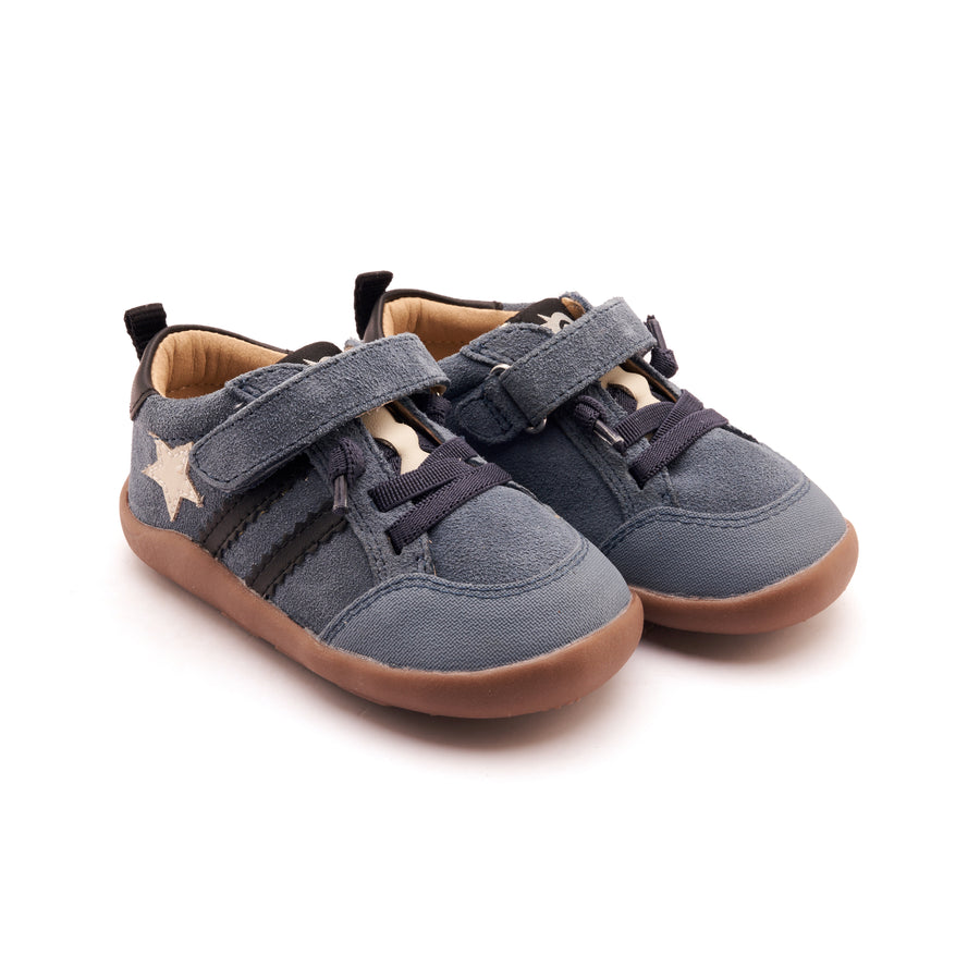 Old Soles Boy's WOS Ground Casual Shoes - Denim Suede / Sporco / Black