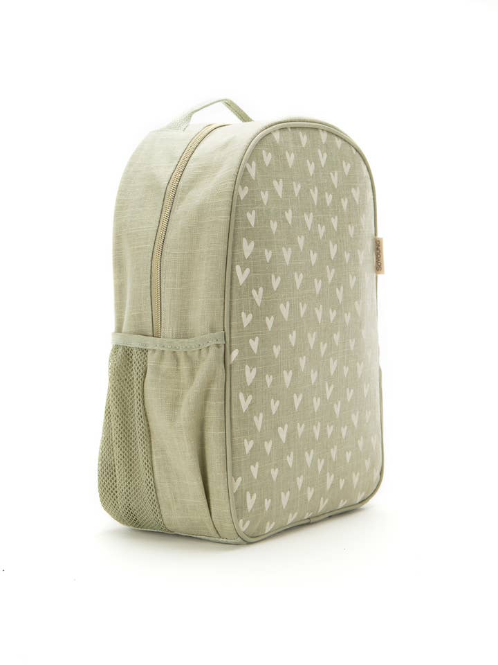 SoYoung Little Hearts Sage Toddler Backpack