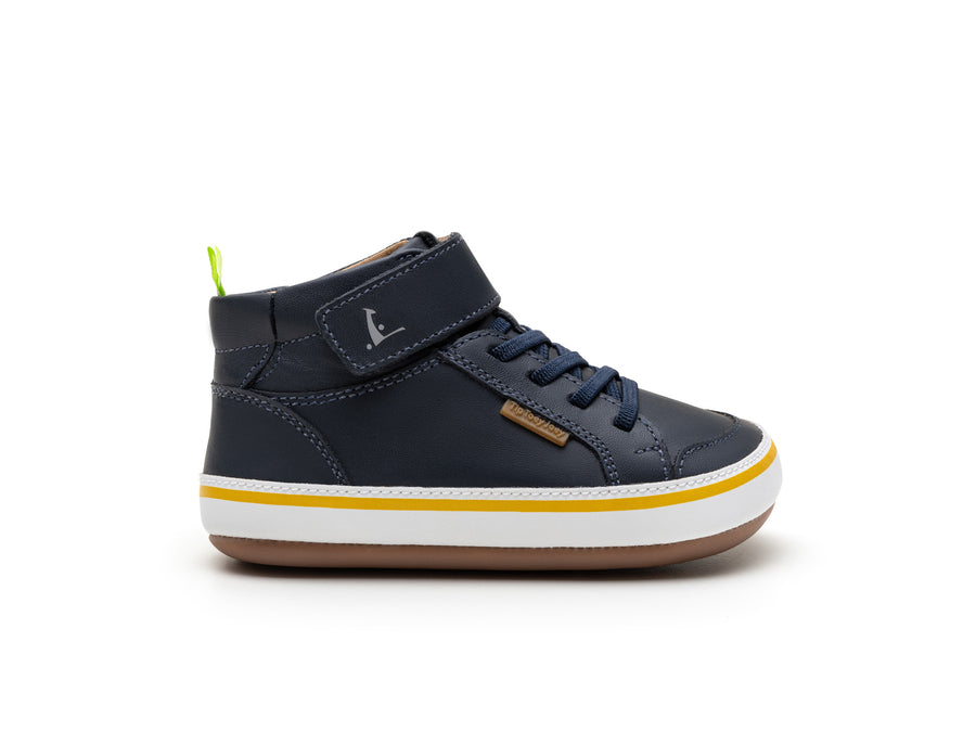 Tip Toey Joey Boy's Alley Boots - Navy / White