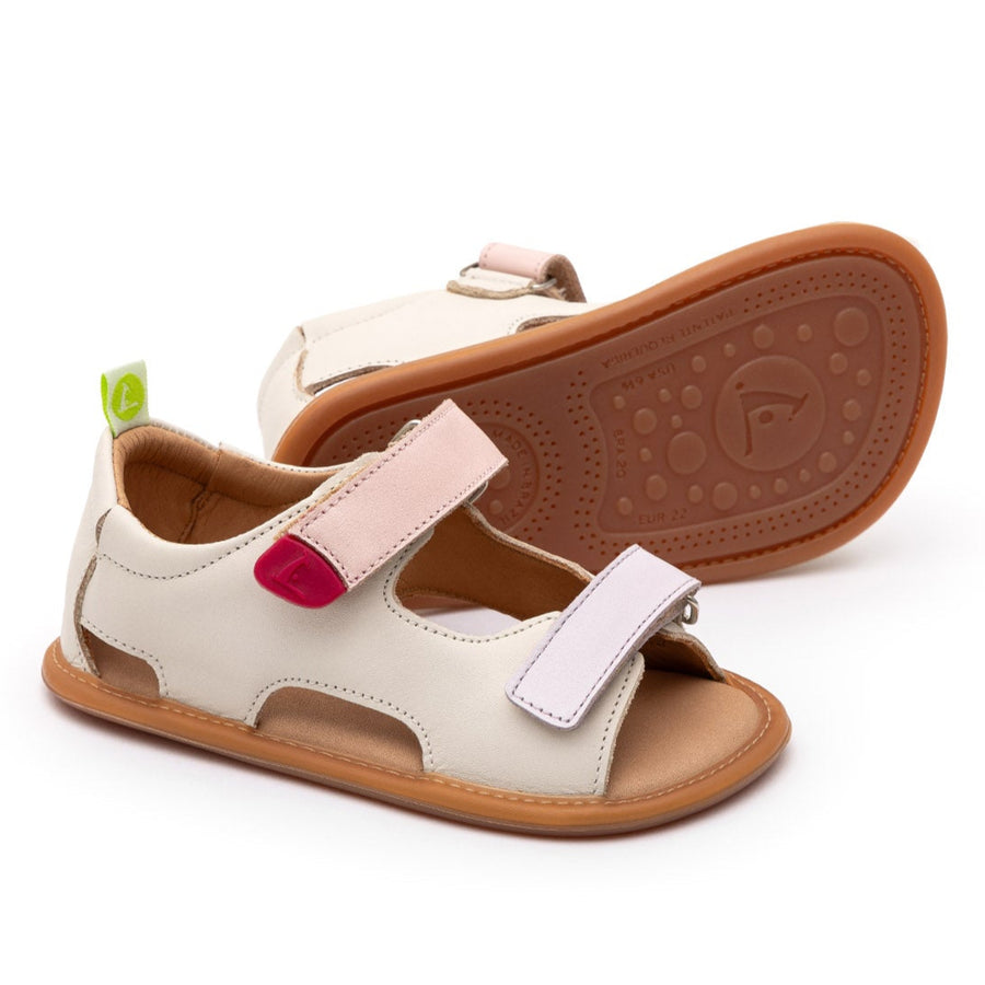 Tip Toey Joey Girl's Explore Sandals - Tapioca / Lavander / Blossom Pink