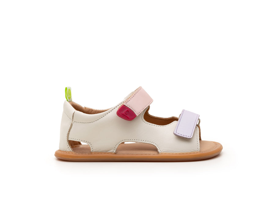 Tip Toey Joey Girl's Explore Sandals - Tapioca / Lavander / Blossom Pink