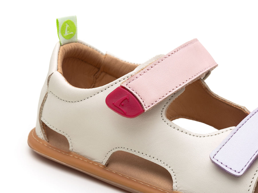 Tip Toey Joey Girl's Explore Sandals - Tapioca / Lavander / Blossom Pink