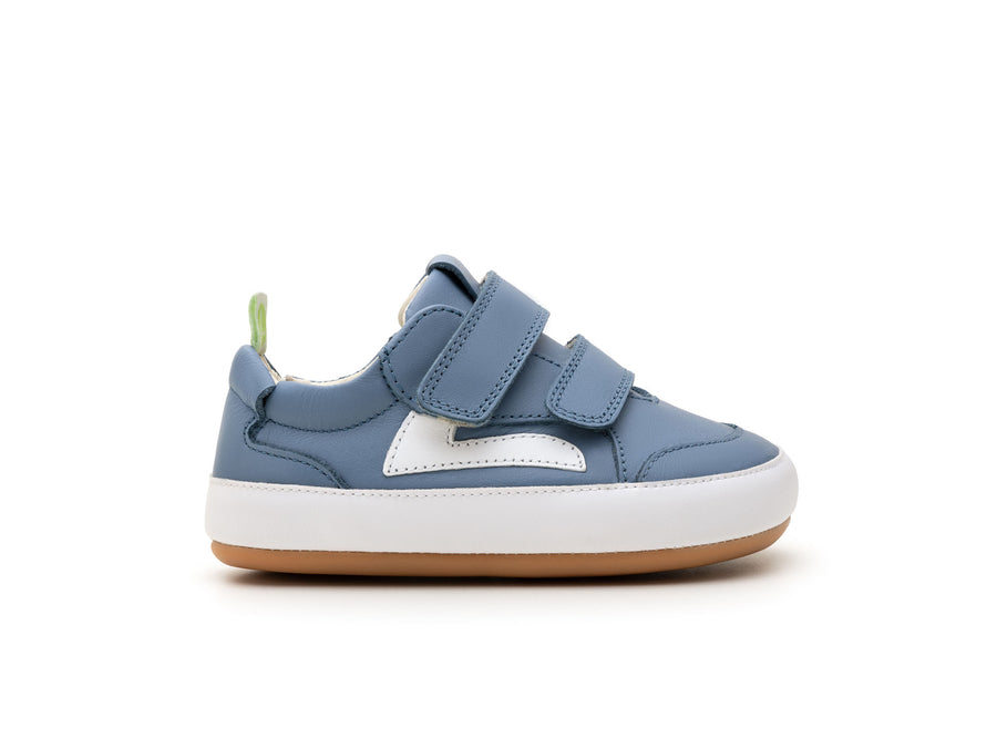 Tip Toey Joey Boy's and Girl's Landy Casual Shoes - Denim / White