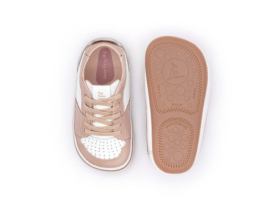 Tip Toey Joey Girl's Ollie Sneakers - White / Pink Dream / Lavender