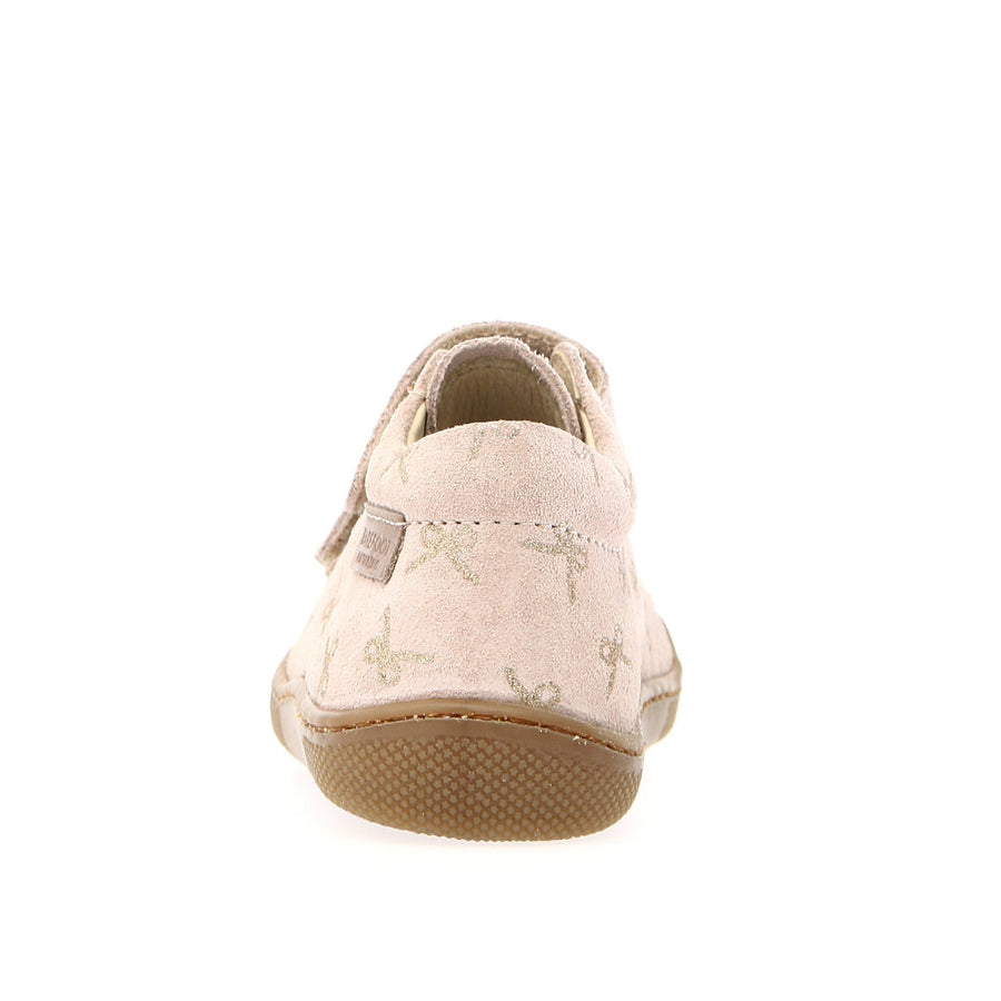 Naturino Girl's Amur Barefoot Shoes  - Cipria Bows Print Suede