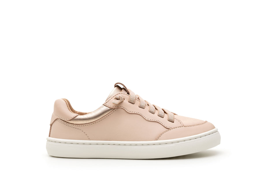 Tip Toey Joey Girl's Breeze Casual Shoes - Papaya Cream / Metalic Salmon