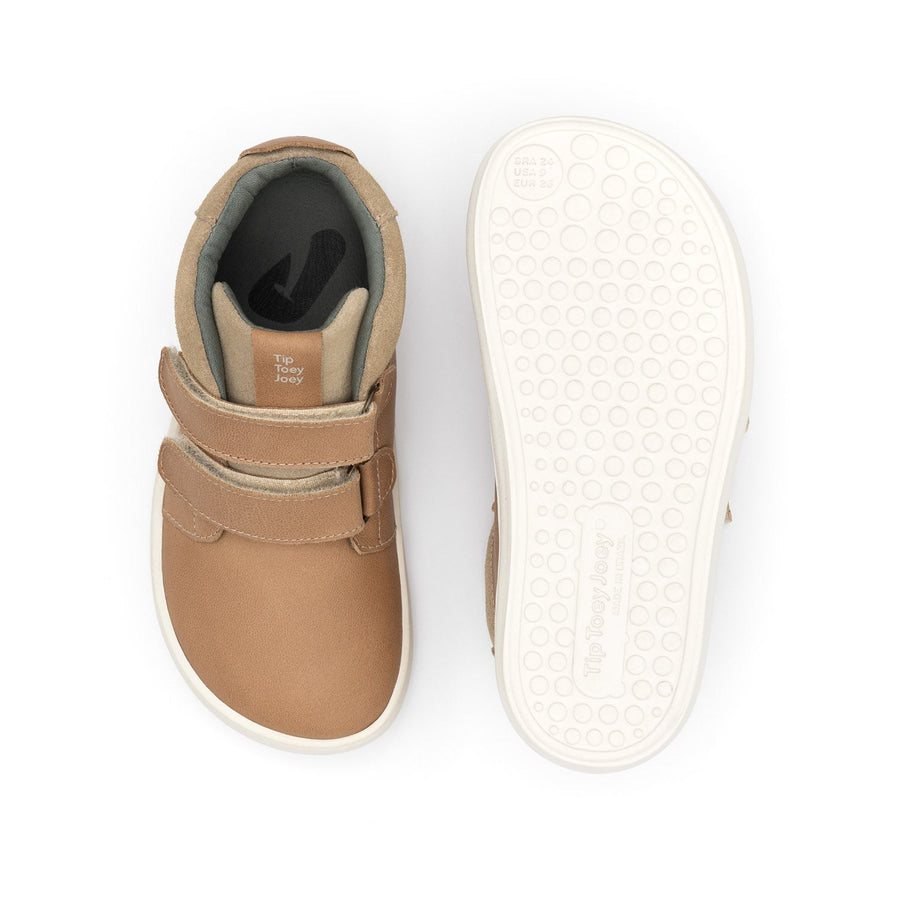Tip Toey Joey Boy's and Girl's Cascade Sneakers - Sand / Sand Suede