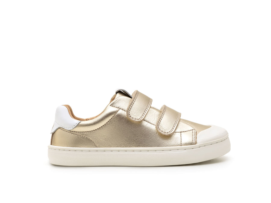 Tip Toey Joey Girl's Ramp Casual Shoes - Champagne / White