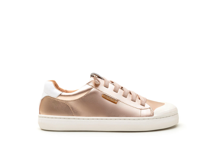 Tip Toey Joey Girl's Volt Casual Shoes - Metalic Salmon/ White