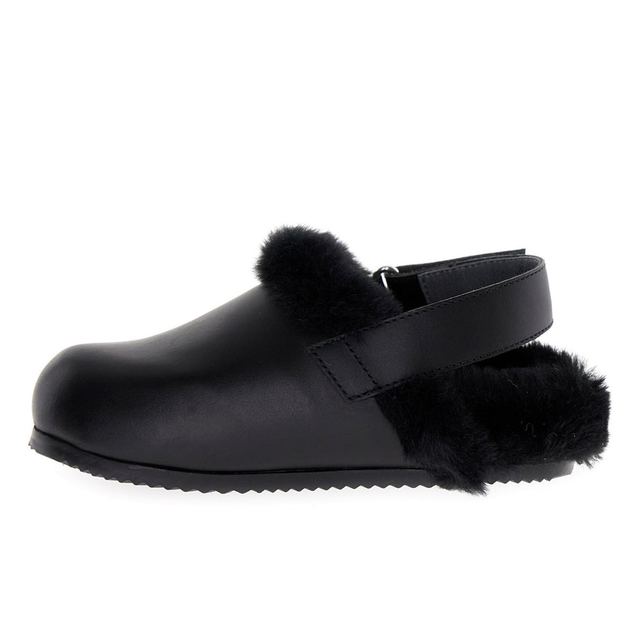 Naturino Girl's Marill Ballerina Shoes - Black/Black