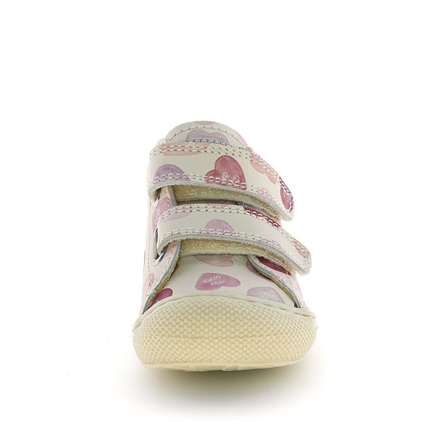 Naturino Girl's Cocoon Hearts Casual Shoes - Milk