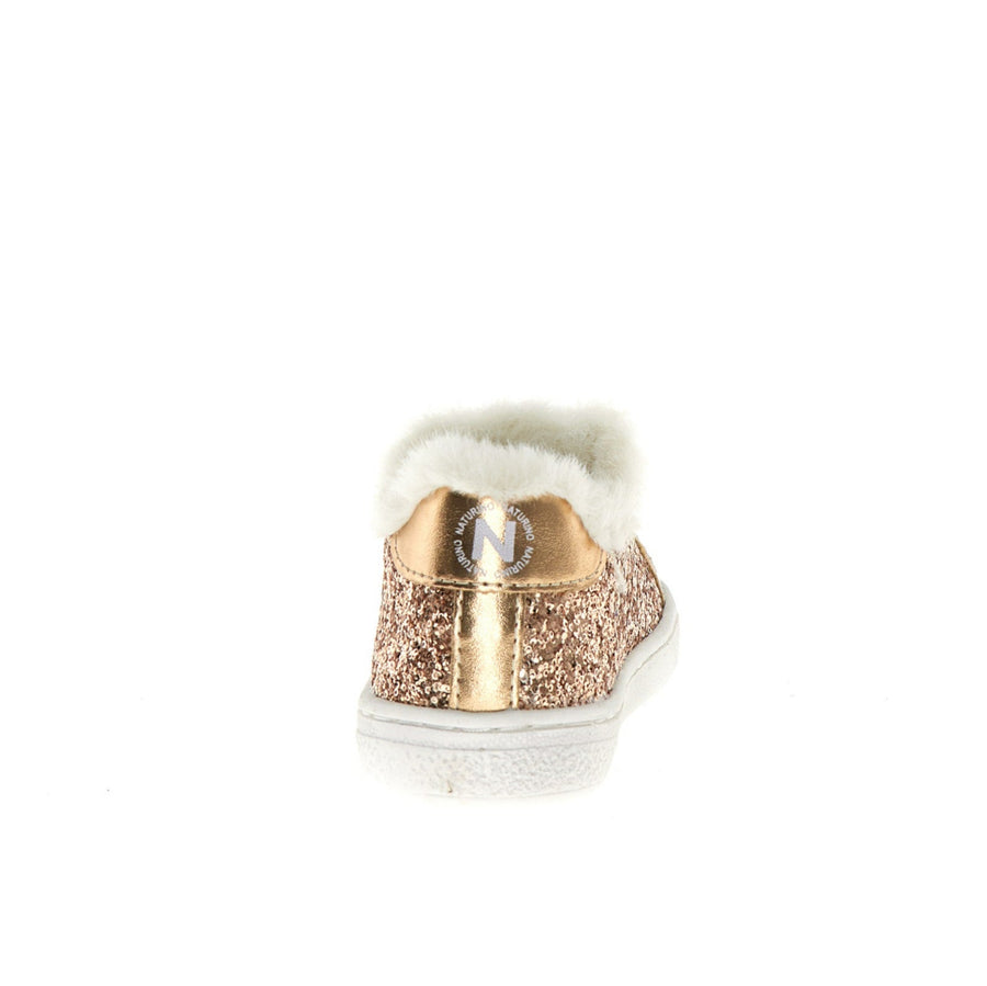 Naturino Girl's Pinn Vl Casual Shoes - Cipria Metallic Crunch