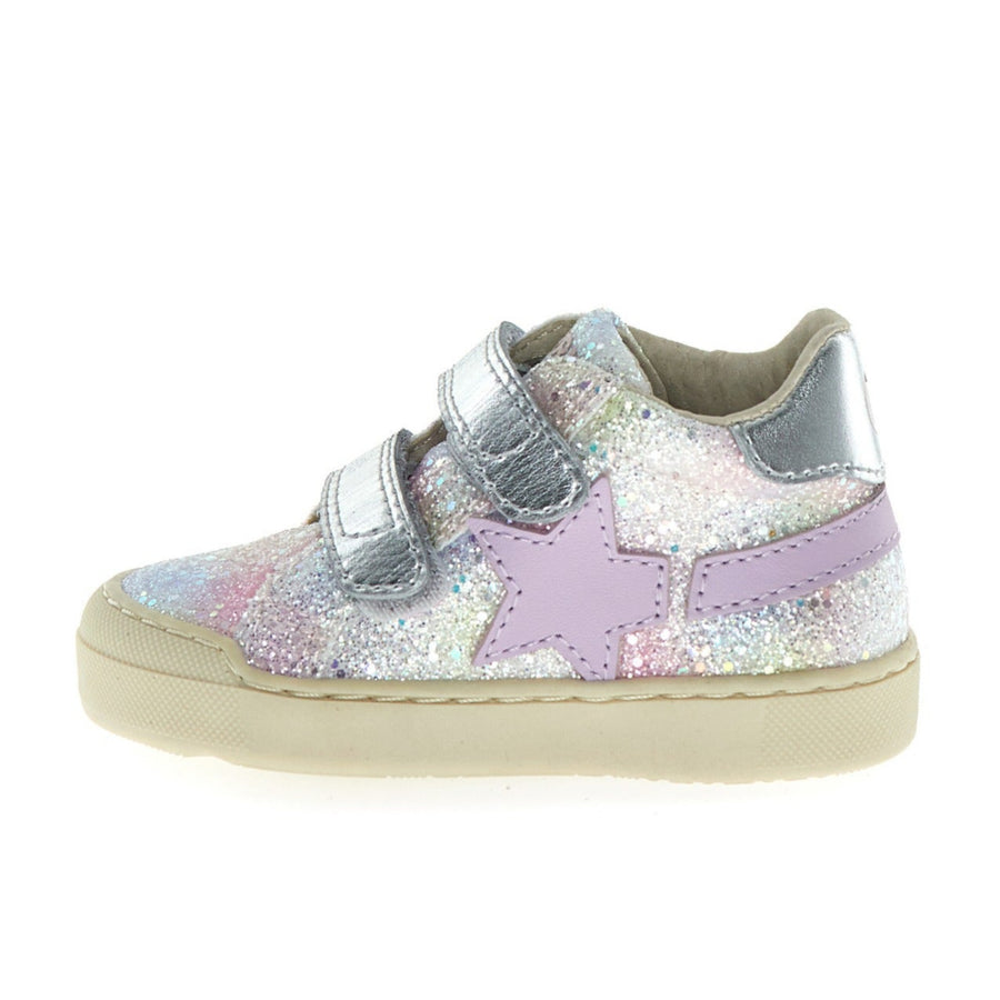 Naturino Girl's Singery Vl Casual Shoes - Multi/Silver/Lilac
