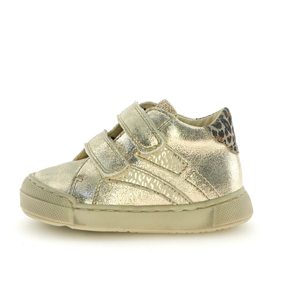 Falcotto Girl's Palom Vl Casual Shoes with Hoop and Loop Fastener - Platinum