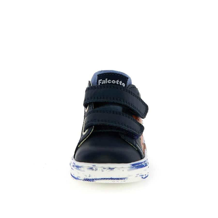 Falcotto Boy's Salazar 3 Vl Casual Shoes - Navy/Celeste/Olive