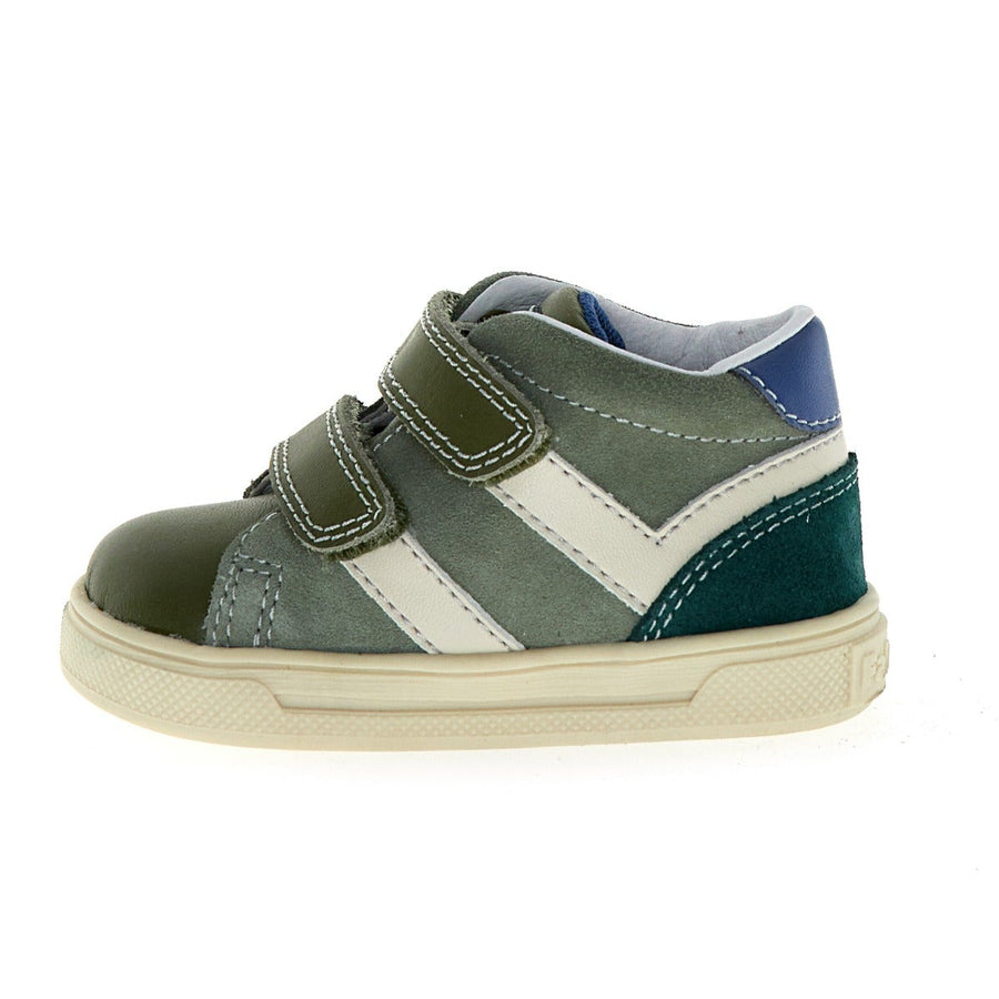 Falcotto Boy's and Girl's Stripi Vl Casual Shoes, Militare/Olive/Milk