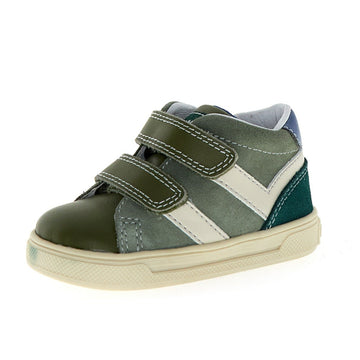 Falcotto Boy's and Girl's Stripi Vl Casual Shoes, Militare/Olive/Milk