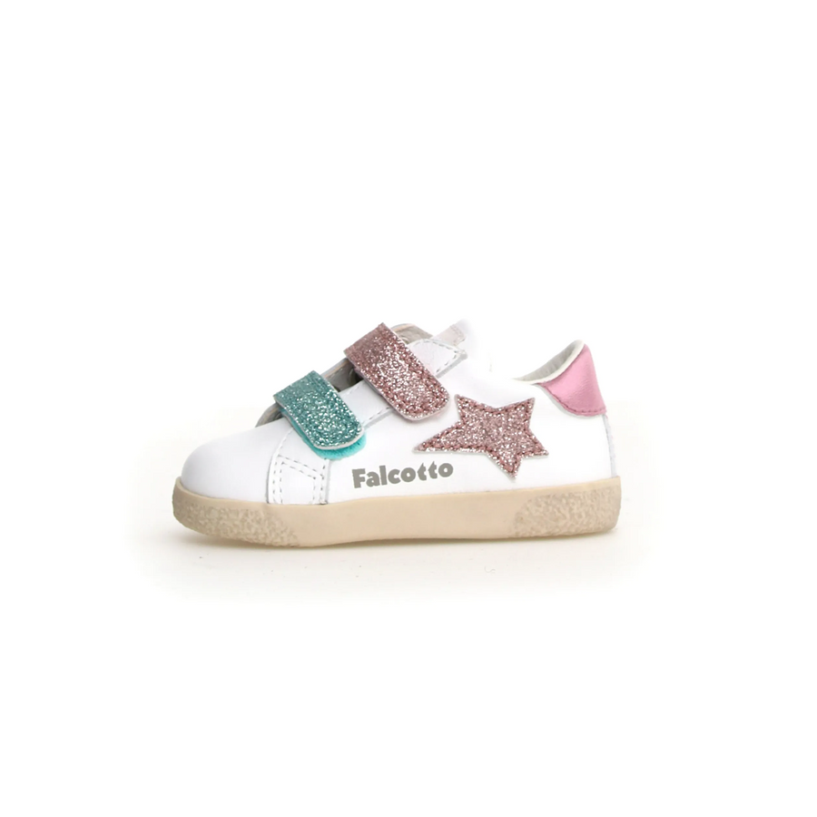 Falcotto Girl's Alnoite 2 Vl Casual Shoes - White / Pink