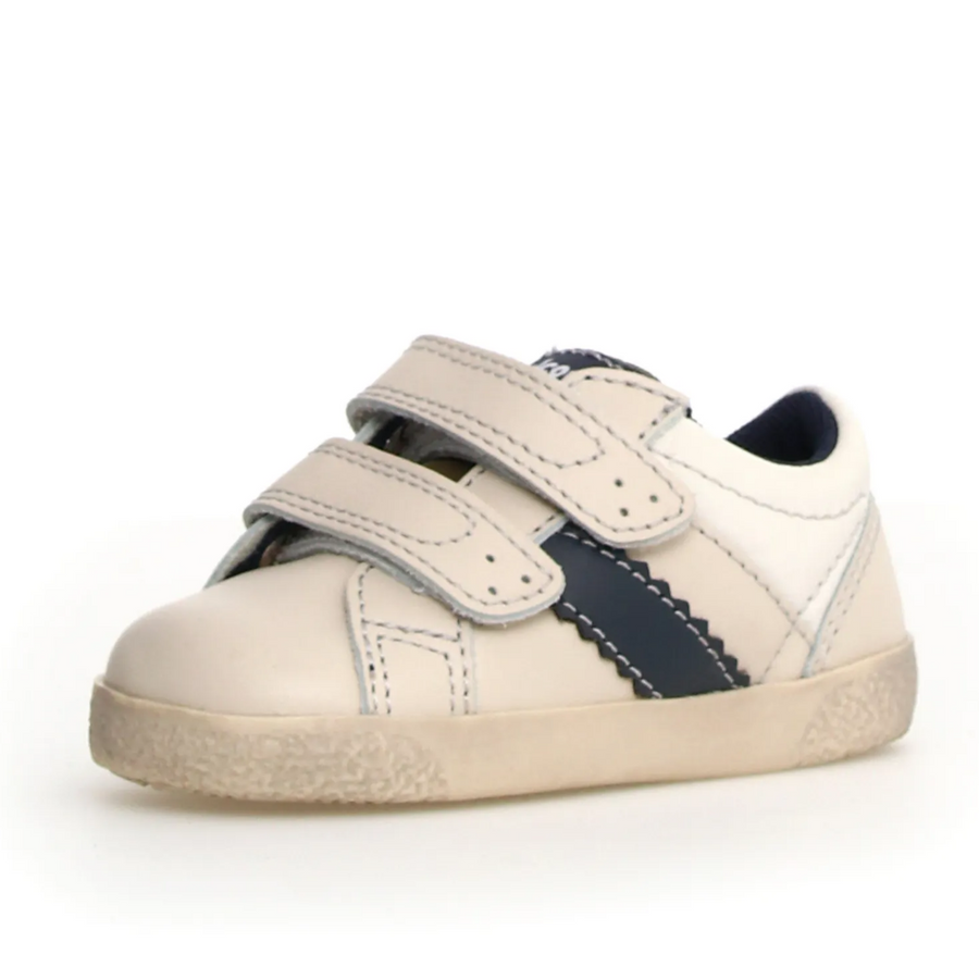 Falcotto Boy's Kilde Low Vl Casual Shoes - Milk / Navy