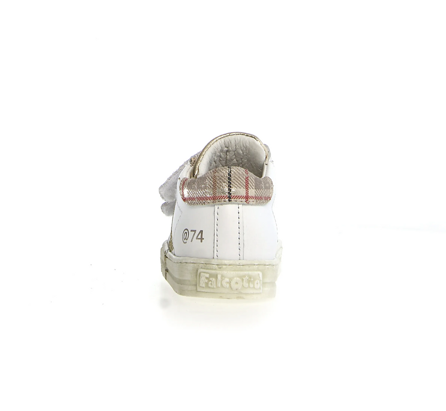 Falcotto Salazar 3 Vl Girl's Casual Shoes - Tartan White/Platinum