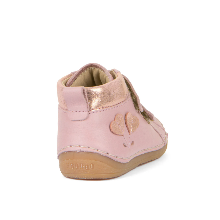 Froddo Girl's Paix  Casual Shoes with Hoop and Loop Closure - Pink+