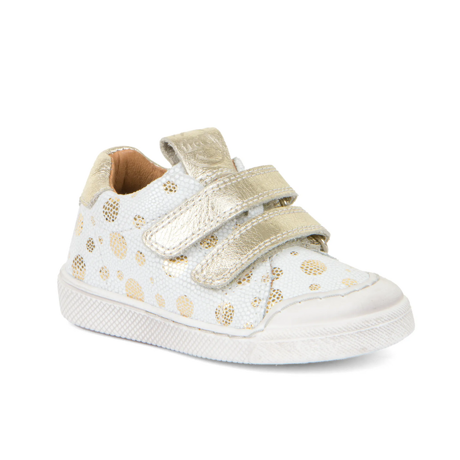 Froddo Boy's and Girl's Rosario Casual Shoes with Hoop and Loop Closure - Gold