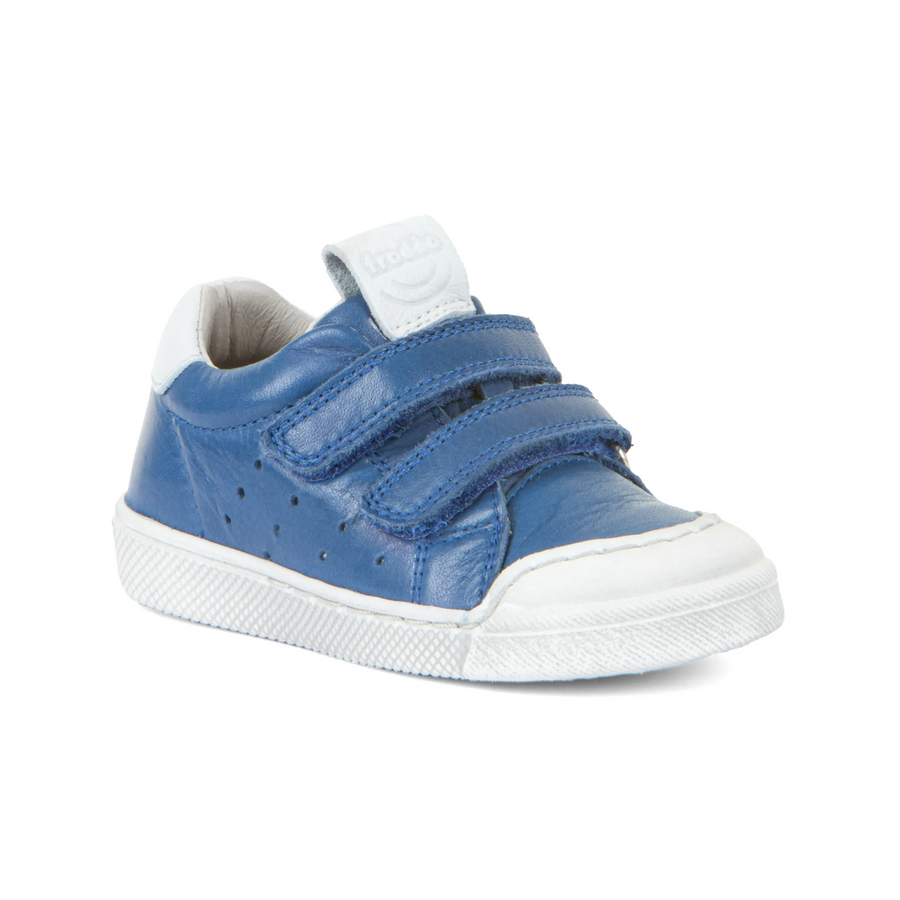 Froddo Boy's and Girl's Rosario Casual Shoes with Hoop and Loop Closure - Blue Electric