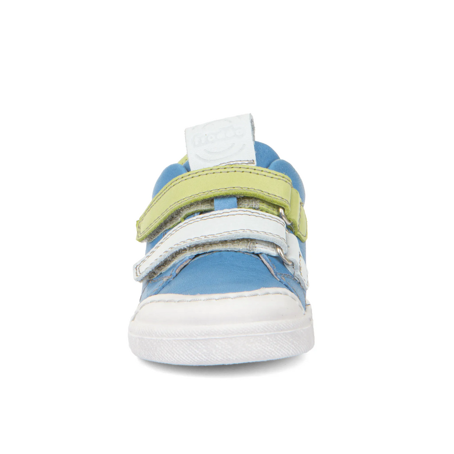 Froddo Boy's and Girl's Rosario Casual Shoes with Hoop and Loop Closure - Blue/White