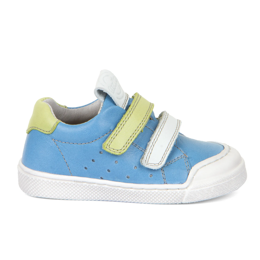 Froddo Boy's and Girl's Rosario Casual Shoes with Hoop and Loop Closure - Blue/White