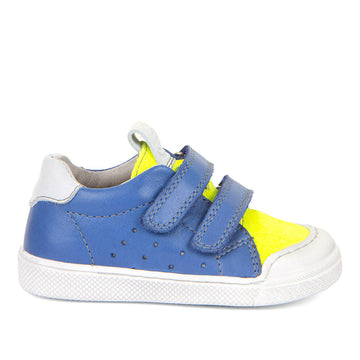 Froddo Boy's and Girl's Rosario Casual Sneakers - Blue/Yellow
