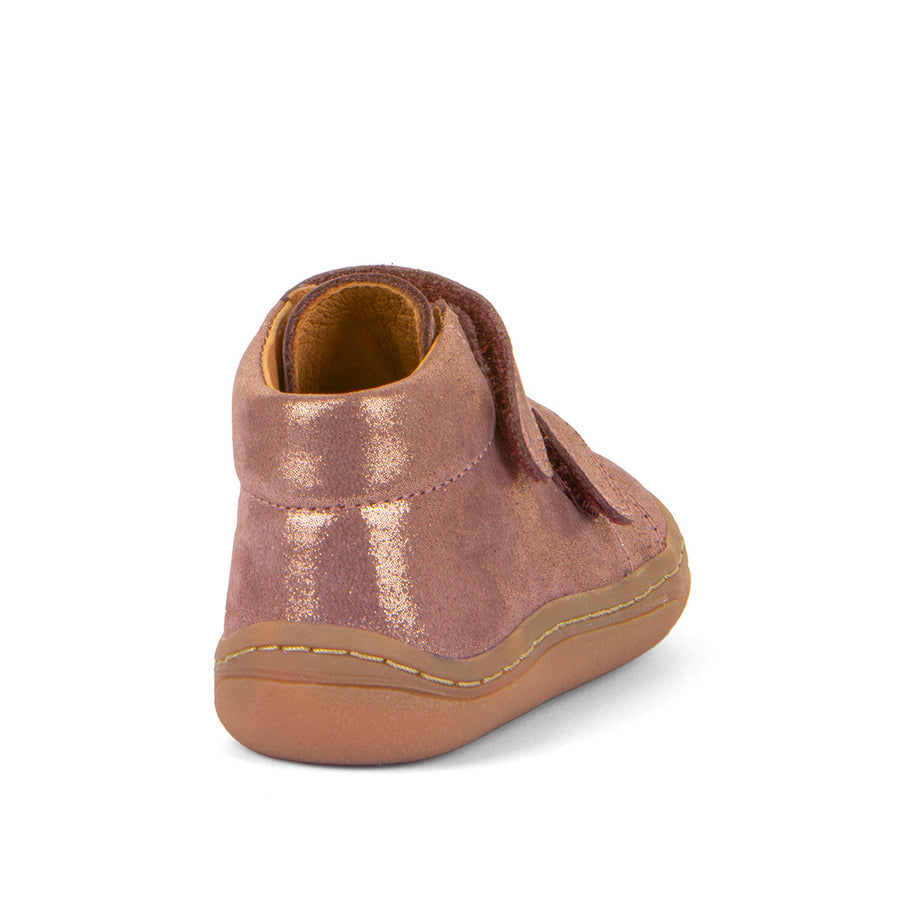 Froddo Girl's First Step Laces Barefoot Shoes - Pink/Gold